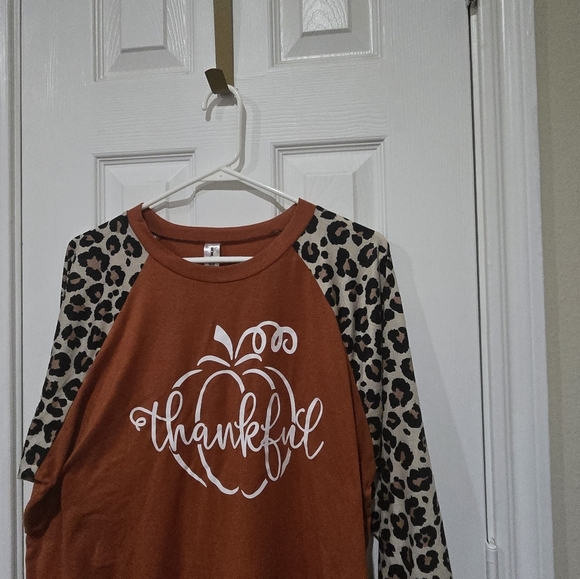 Final Sale: Fall Thankful pumpkin tshirt - Picture 2 of 5